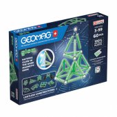 _7077741 Geomag Glow Recycled magnetinis konstruktorius, 60 dalių