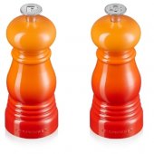 Salt and pepper mill set 11cm Orange
