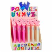 Luminous Ballpoint Pen Pink Flamingo Blue Ink 0.7mm Mix