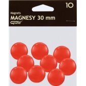 Magnesy 30mm Red 10pcs