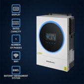 Qoltec 53873 Hybrid Solar Inverter Off-Grid 6kVA | 6kW | 120A | MPPT |