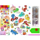 LeanToys Diamond Embroidery Sticker Set Dinosaurs Mosaic