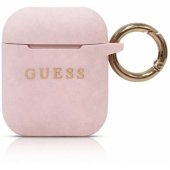 GUACCSILGLLP Silicone Case for Airpods 1/ 2 Pink