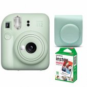 Instax Mini 12 Mint Green + 10 films + case