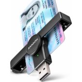 Foldable pocket USB-A contact Smart/ ID card reader CRE-SMPA