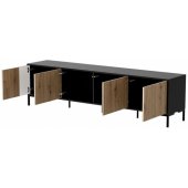MERCI 200x40x54cm Black/ Oak Artisan