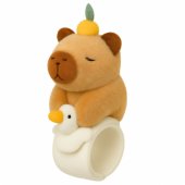 Plush Self-tightening Wristband Goose with Capybara