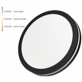 LED vandeniui atsparus šviestuvas 20W, 3CCT, 2400Lm, IP65, Ø 230x55