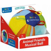 Soft Musical Ball with Animals Clementoni 17475